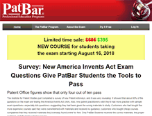 Tablet Screenshot of patbar.com